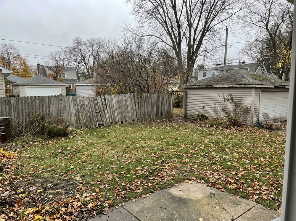 Sample photo: the old back fence